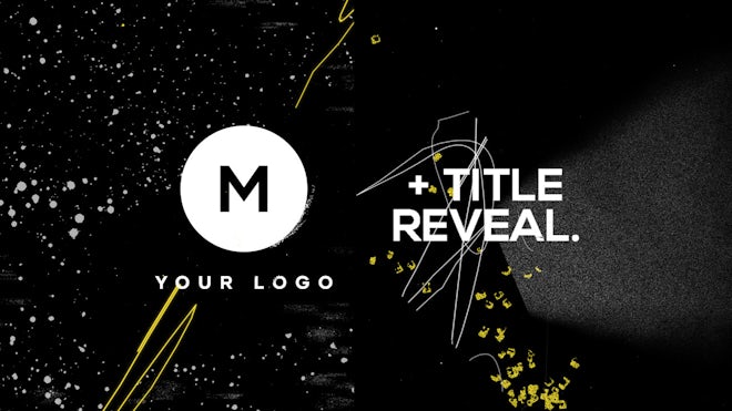 Logo & Title Scribble Grunge Freebies template preview