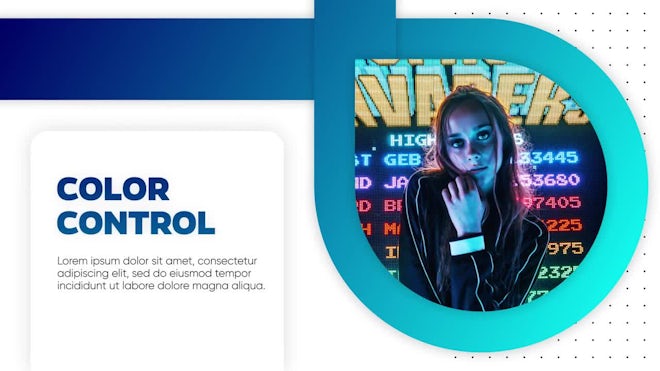 Circle And Line - Slideshow Freebies template preview