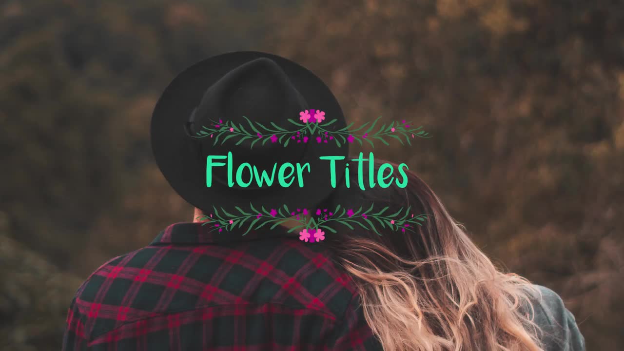 Flower Titles Premiere Pro Templates Motion Array