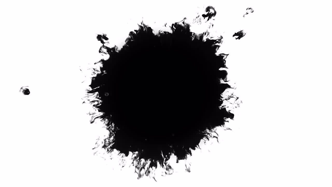Black Ink Splat - Stock Video | Motion Array