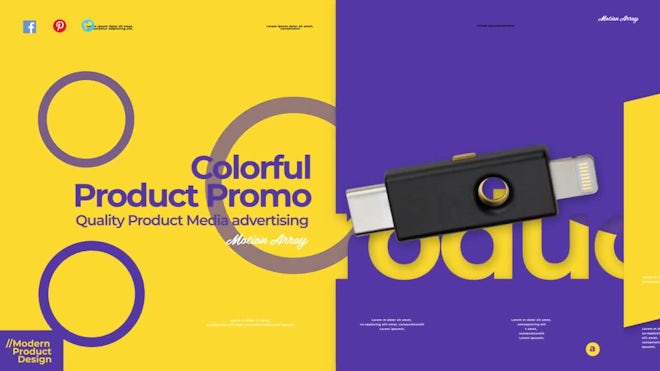 Colorful Product Promo Freebies template preview