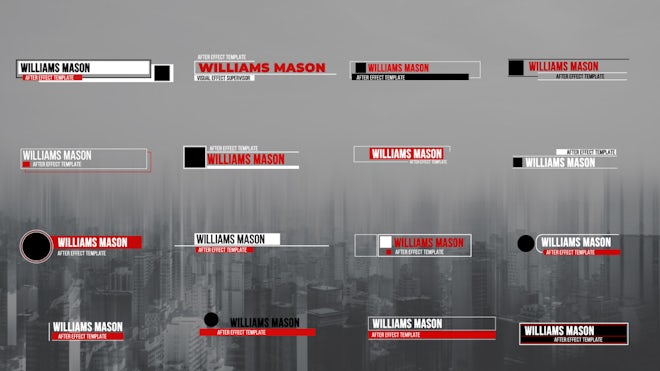 Clean Lower Thirds Freebies template preview