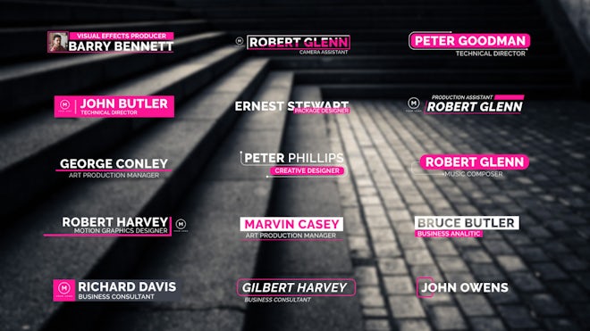 Modern Lower Thirds Freebies template preview