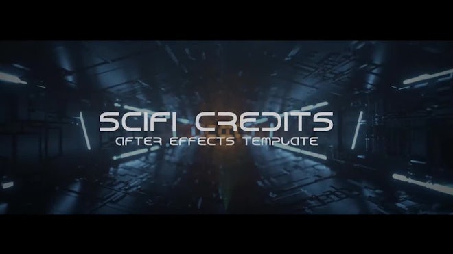Sci-fi Tunnel Credits Freebies template preview