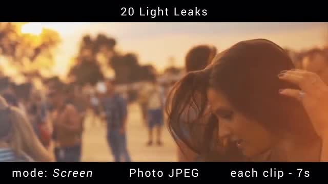 20 Light Leaks: Stock Motion Graphics