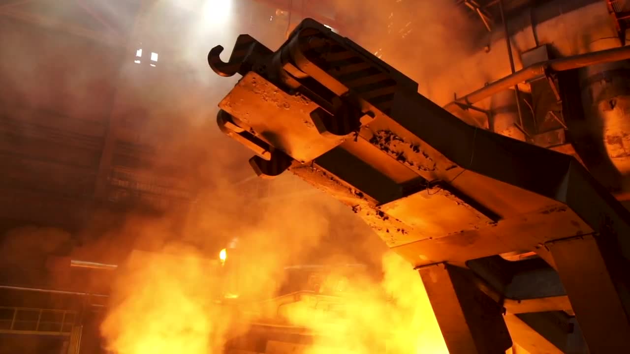 Steelmaking Factory - Stock Video | Motion Array