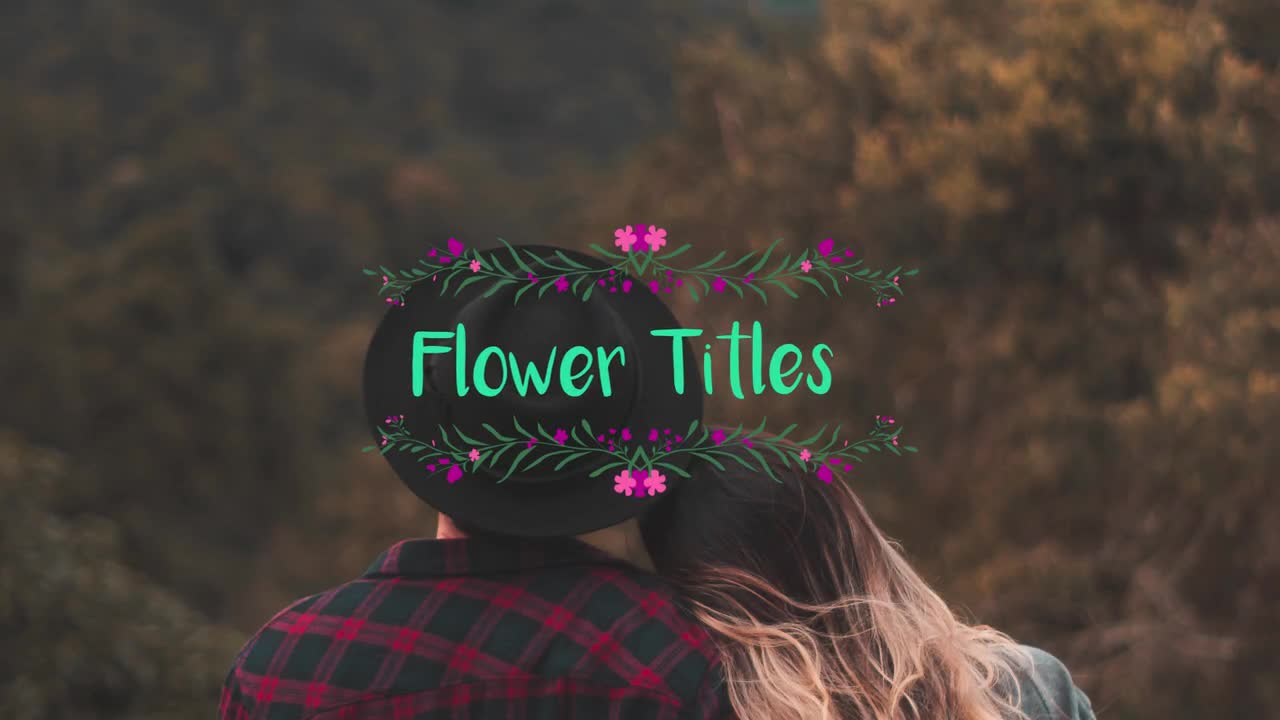 Flower Titles Motion Graphics Templates Motion Array