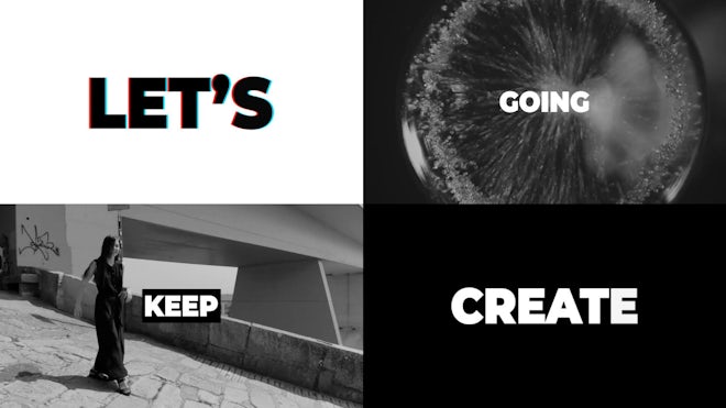 Modern Fast Stomp Opener | Typography Freebies template preview