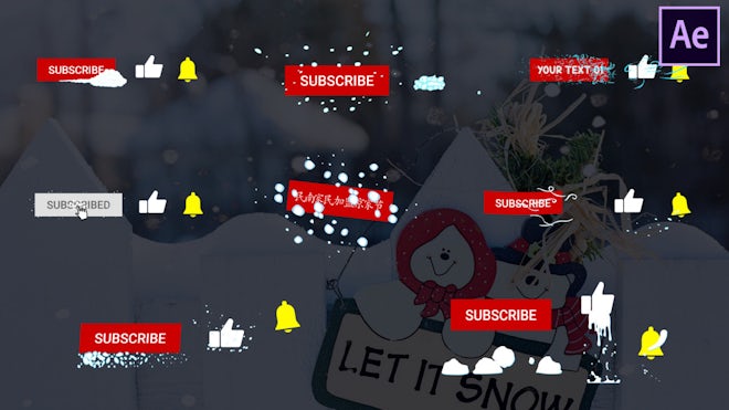 Snow Subscribes Freebies template preview