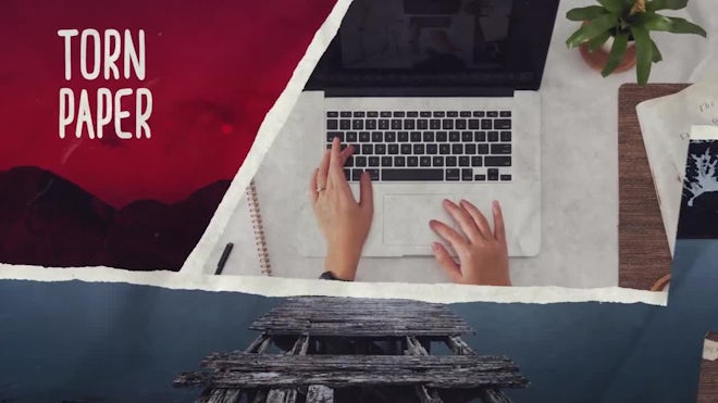 Paper Slideshow Freebies template preview