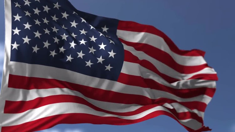 United States Flag: Stock Motion Graphics