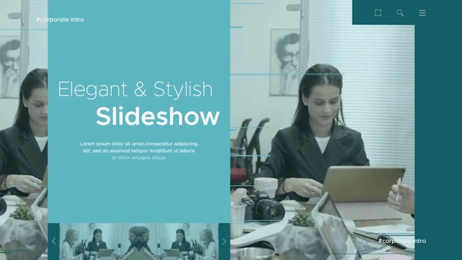 Modern Corporate Intro Freebies template preview