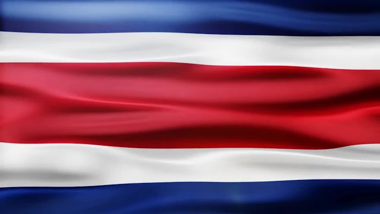 Costa Rica Flag Motion Graphics Motion Array