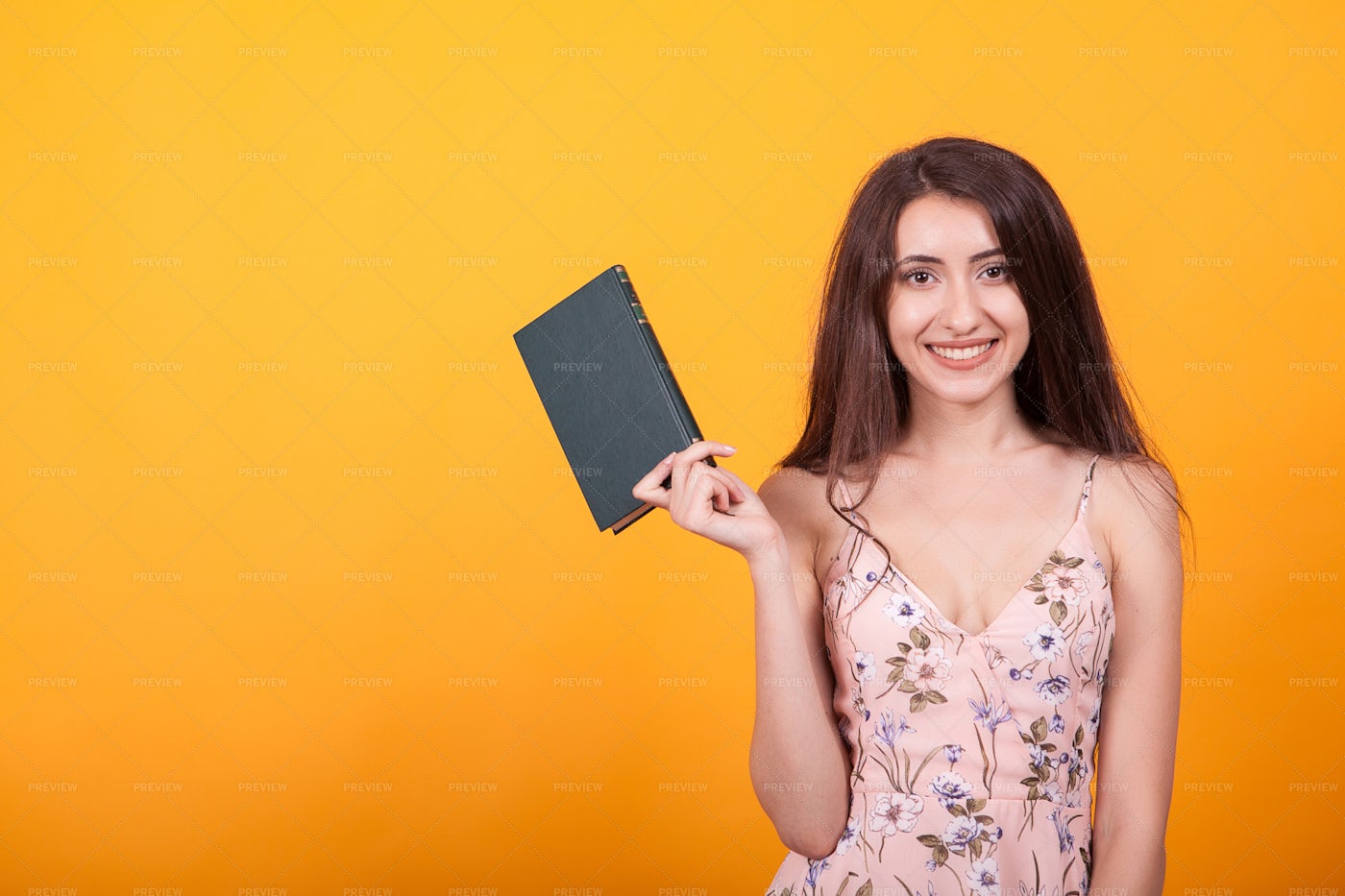Girl Holding A Book: Stock Photos
