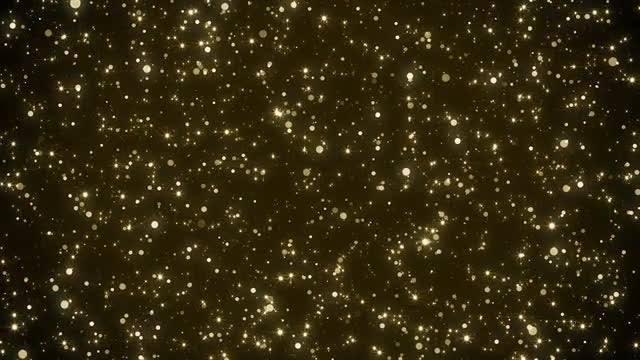 Gold Particles Background: Stock Motion Graphics