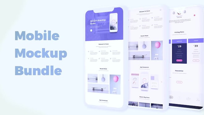 Mobile Mockup Bundle Freebies template preview