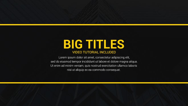 Dynamic Big Titles Freebies template preview