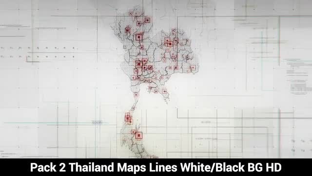 Thailand Maps: Stock Motion Graphics