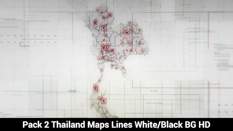 Thailand Maps: Stock Motion Graphics