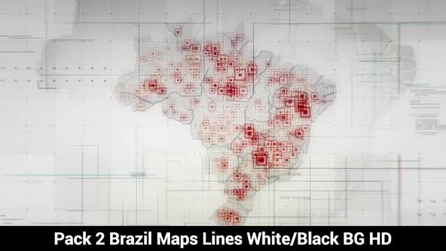Brazil Maps: Stock Motion Graphics