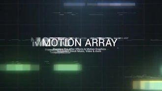 Abstract Glitch Logo Opener: After Effects Templates