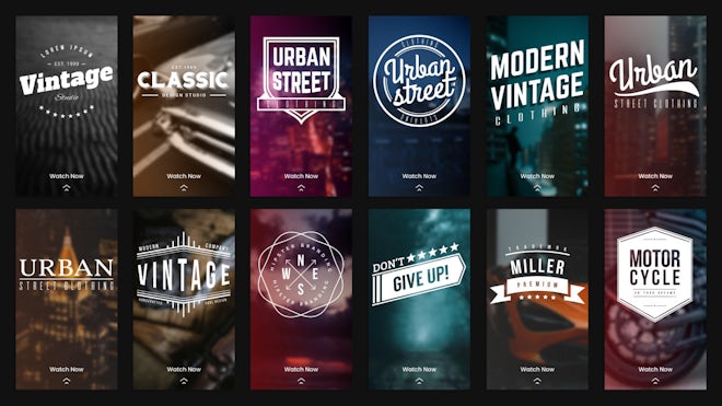Instagram Stories - Modern Vintage Freebies template preview
