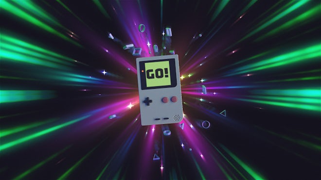 Handheld Game Logo Reveal Freebies template preview