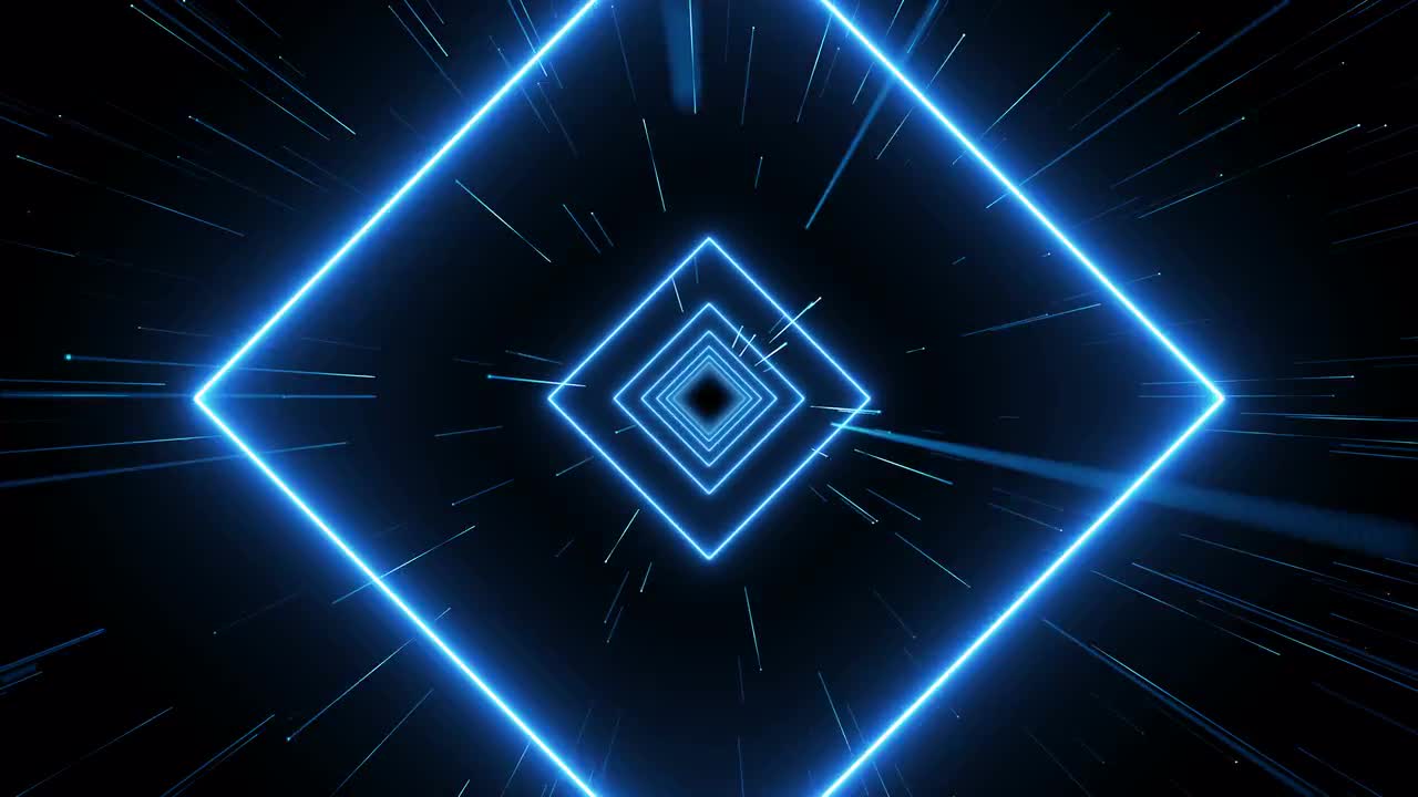 Blue Diamond Tunnel - Stock Motion Graphics | Motion Array