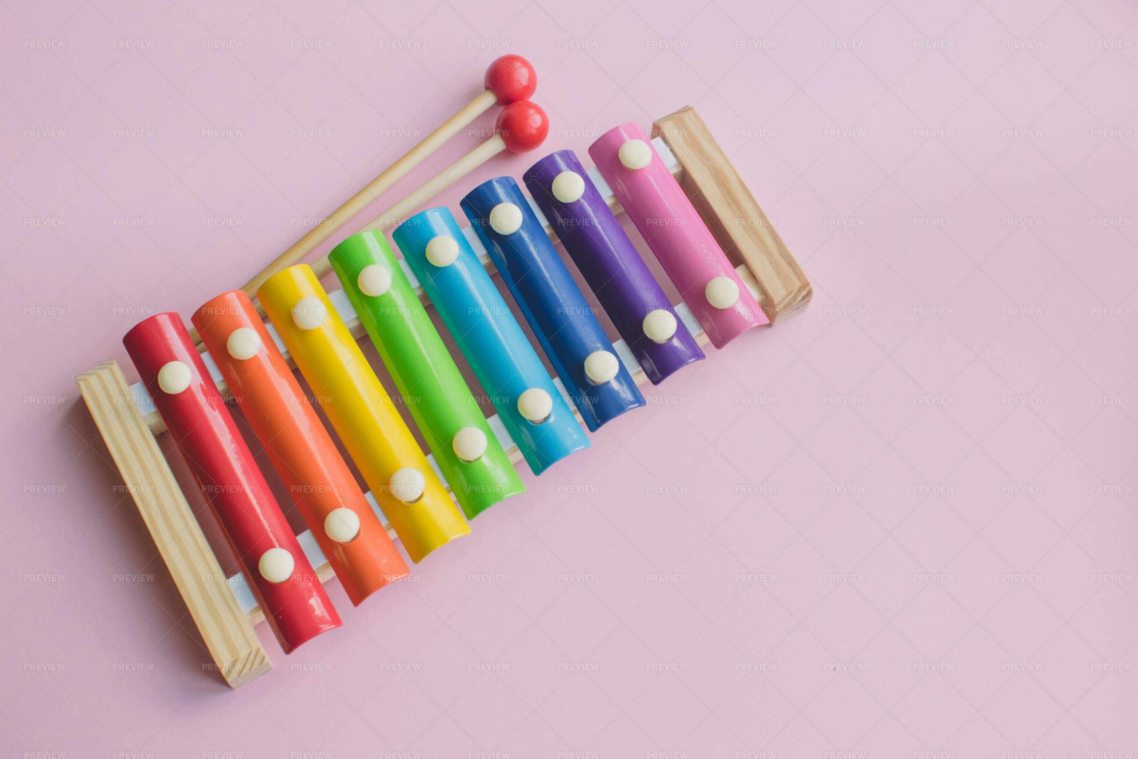 wooden rainbow xylophone