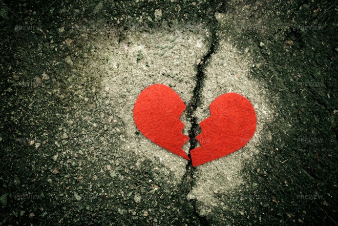 Divorce Concept - Broken Heart - Stock Photos | Motion Array