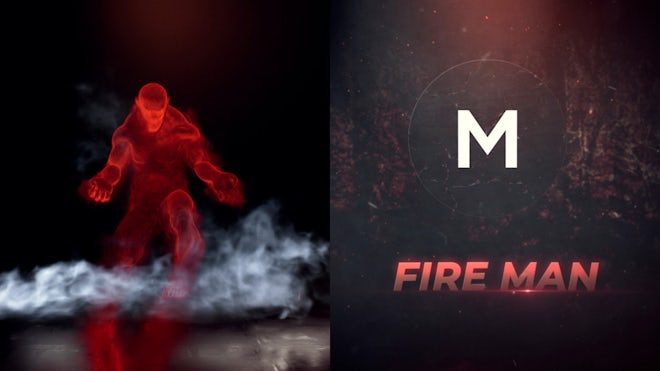 Magic Man Fire Logo Freebies template preview