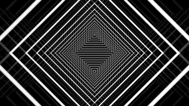 Rhomb Tunnel Background: Stock Motion Graphics