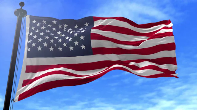 Flag In Motion Animated American Flag Background