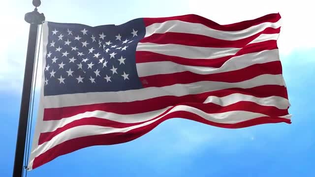 USA Flag Animation: Stock Motion Graphics