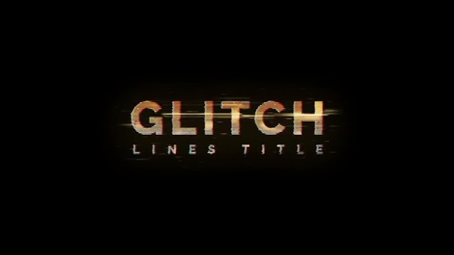 Glitch Lines Title Freebies template preview