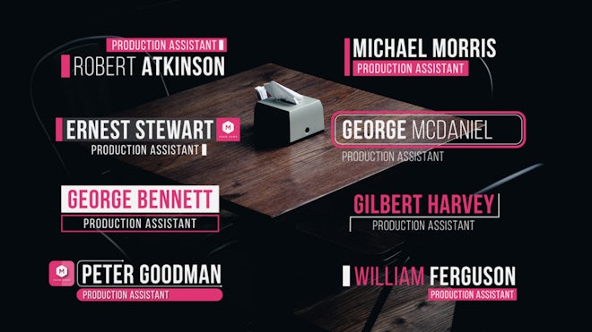 Modern Lower Thirds Freebies template preview