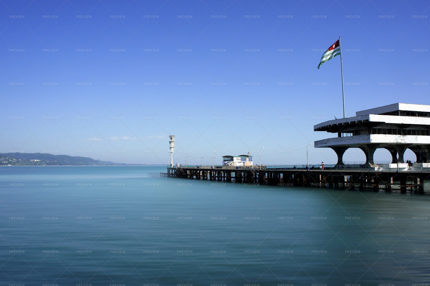 Pier At Sukhumi, Abkhazia: Stock Photos