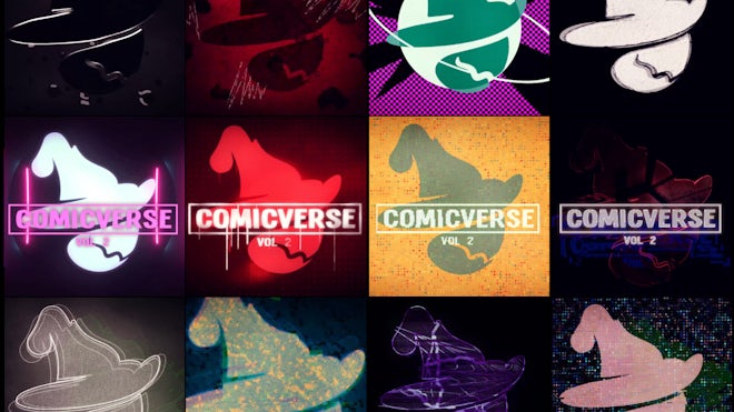 ComicVerse Vol 2 Logo Reveal Freebies template preview