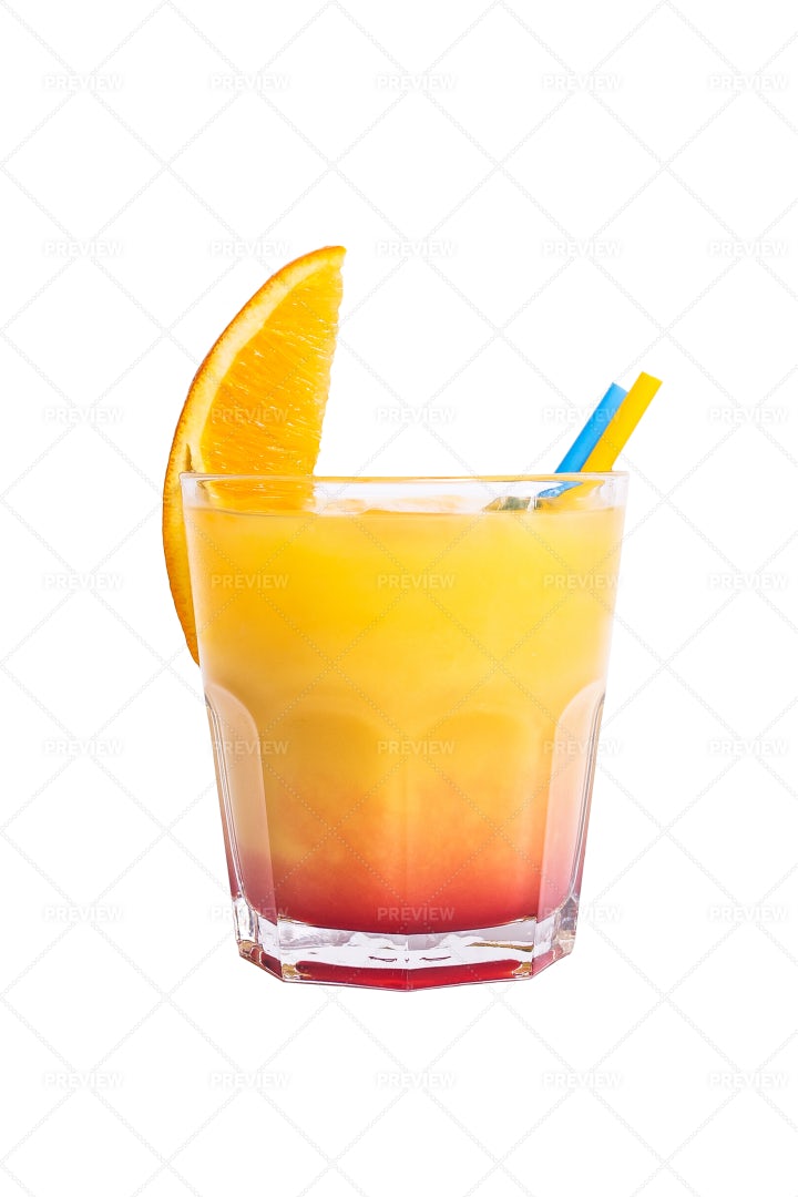 Tequila Sunrise Cocktail: Stock Photos