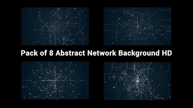 Abstract Network Background Pack : Stock Motion Graphics