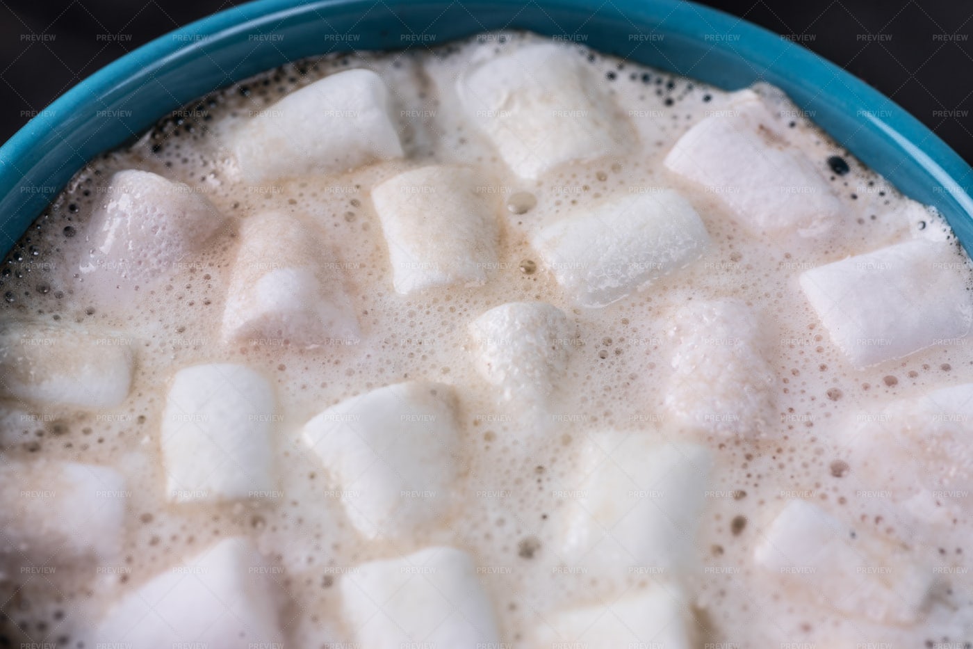 Marshmallows In Hot Cocoa: Stock Photos