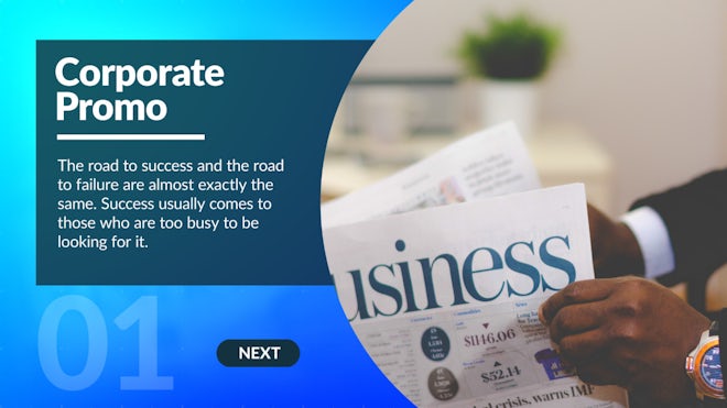 Modern Corporate Promo Freebies template preview