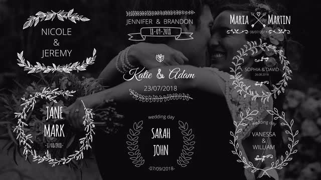 Wedding Day Titles: After Effects Templates