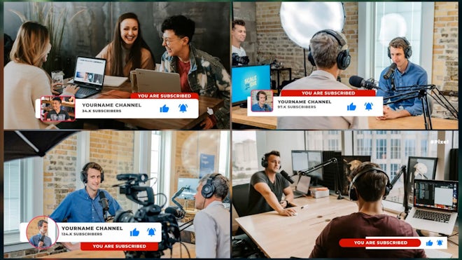 YouTube Subscribe V.1 Freebies template preview
