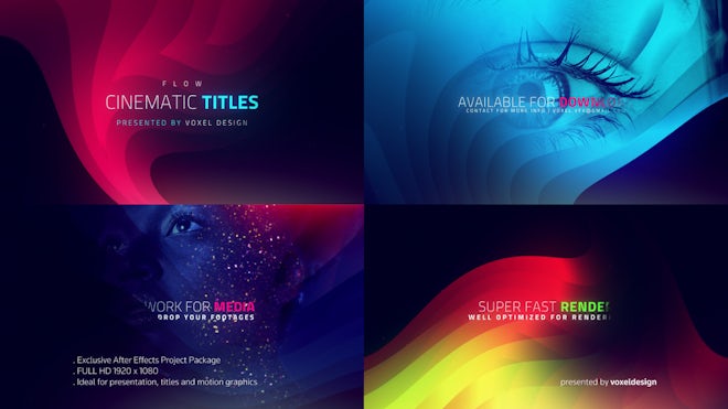 Flow - Cinematic Titles Freebies template preview