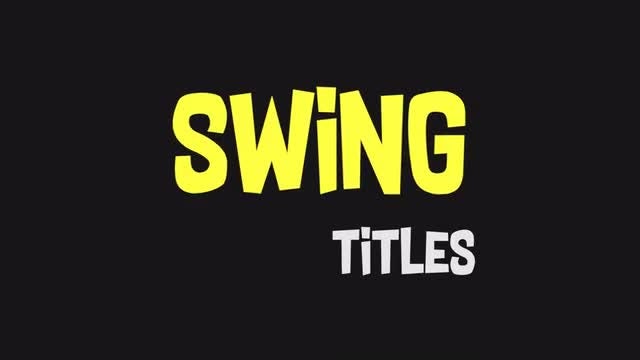 Funny Swing Titles: Premiere Pro Templates
