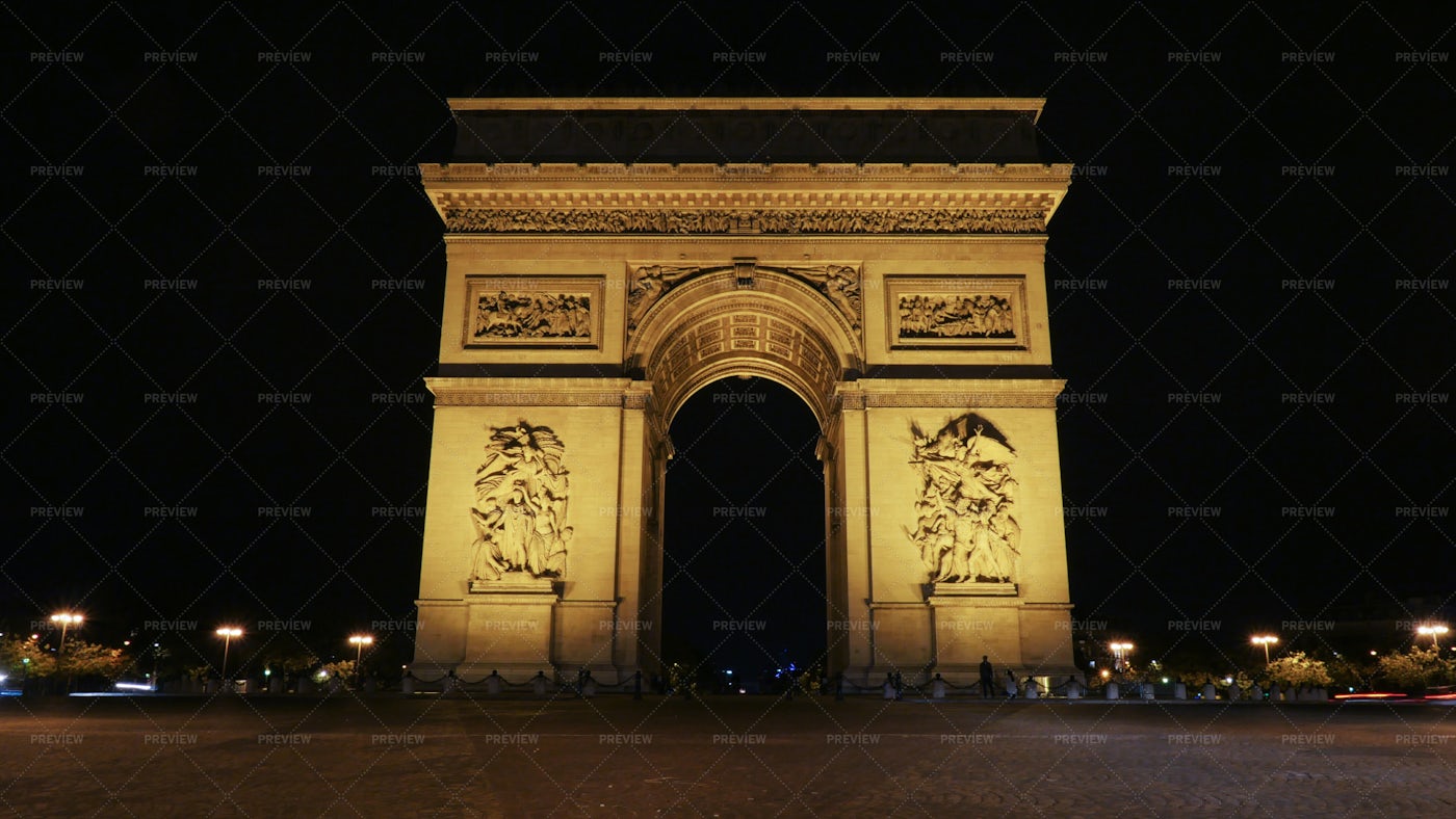Champs-Elysees Arch, France: Stock Photos