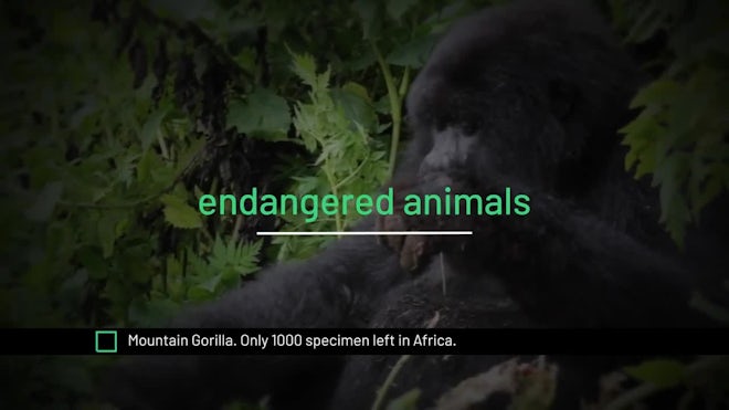 Nature In Danger Freebies template preview