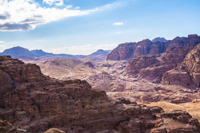 Rocky Desert In Jordan - Stock Photos | Motion Array