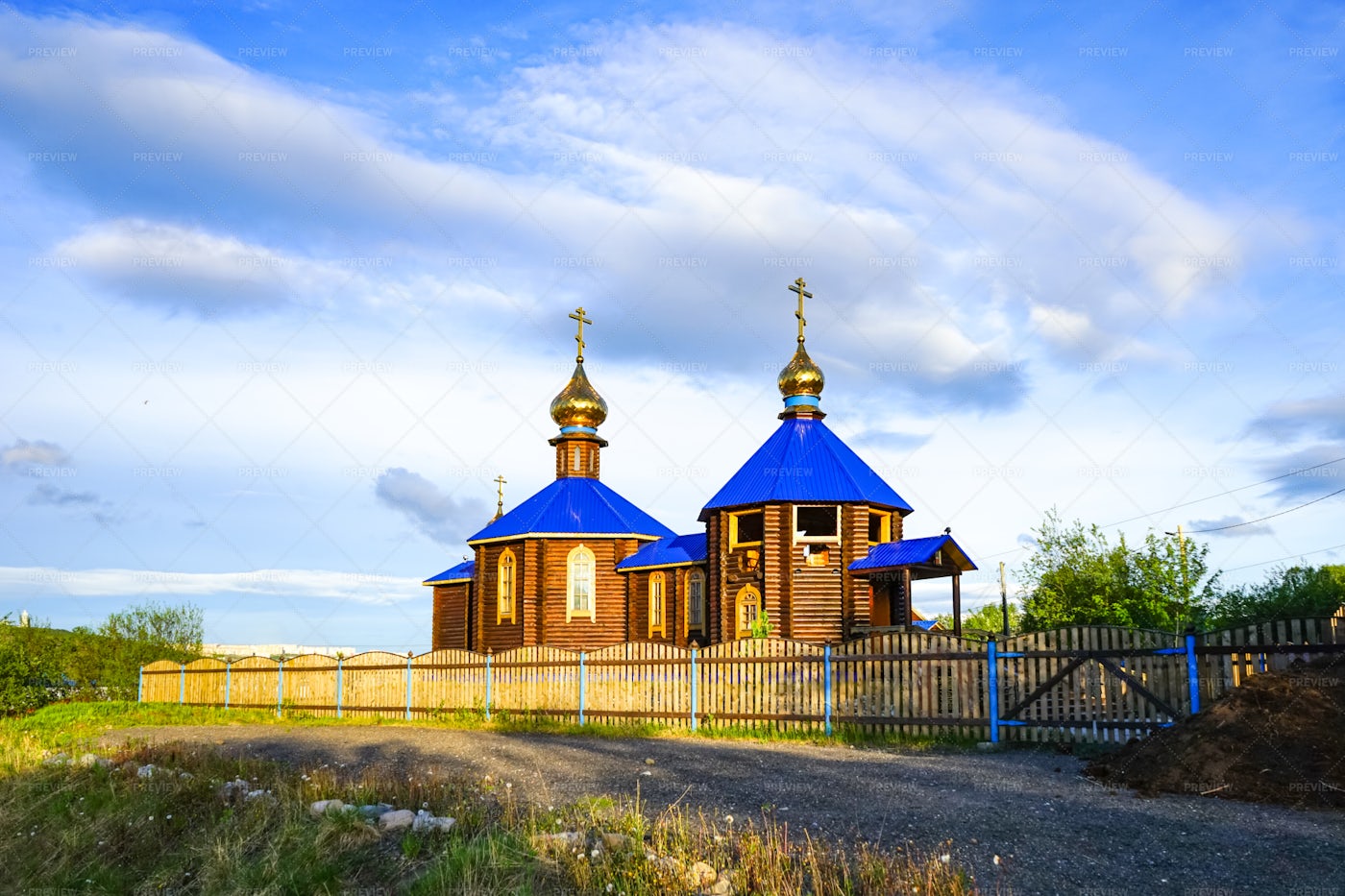 Blue Roof Chapel: Stock Photos